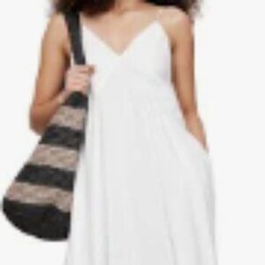 Banana Republic White Linen Maxi Dress